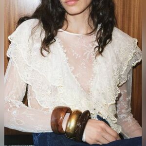 Zara Resin Metal Bracelet Cuff Bundle Bohemian Boho Chunky